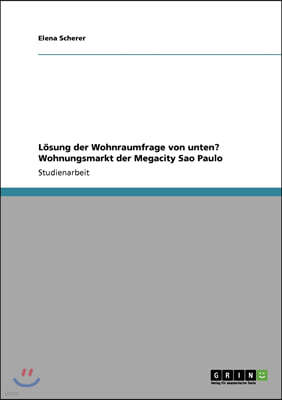 L?sung der Wohnraumfrage von unten? Wohnungsmarkt der Megacity Sao Paulo