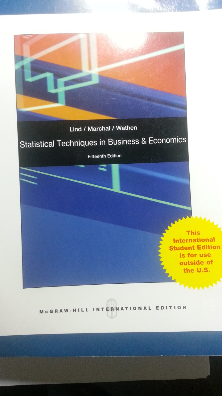 Statistical Techniques in Business and Economics 15th Edition