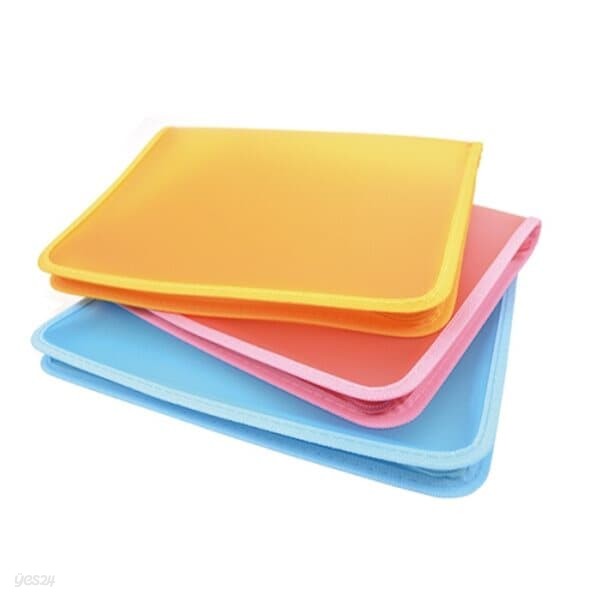청운)PP칼라지퍼화일 A4(핑크)박스(80개입)