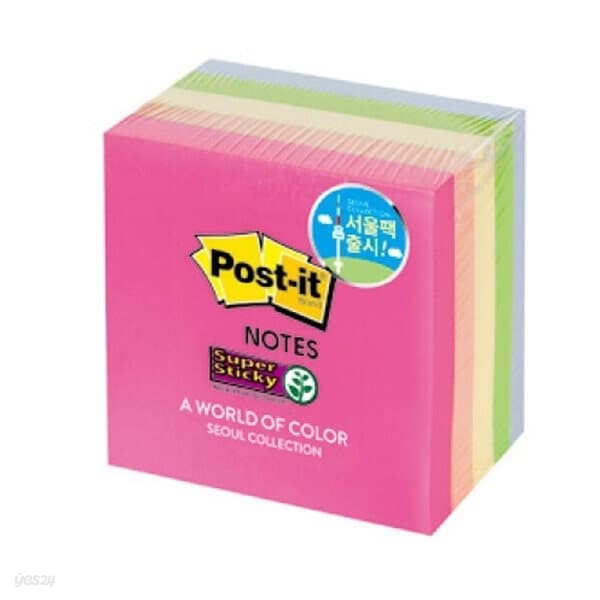 3M포스트잇 강한점착용(654-5SSSE/서울)박스(24개입)