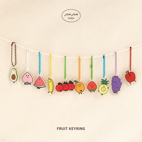 잼잼 팜 푸르츠 키링 (10종)