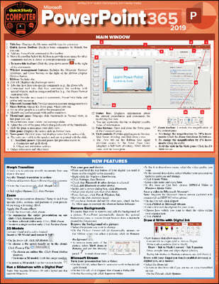 Microsoft PowerPoint 365 - 2019: A Quickstudy Laminated Software Reference Guide