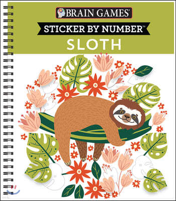 Brain Games - Sticker by Number: Sloth