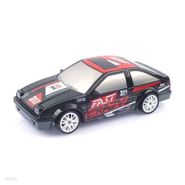 1/24 4륜구동 드리프트카 AE86 블랙 RC (HB117092BK)