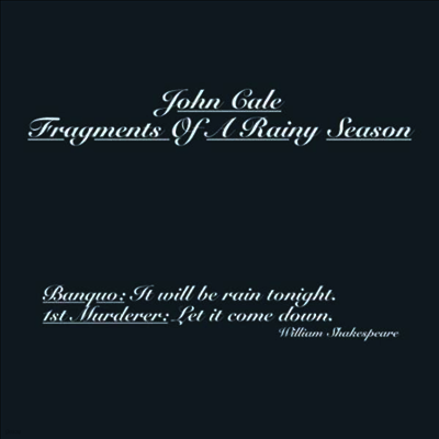 John Cale — Fragments Of A Rainy Season (Remastered) 앨범 커버