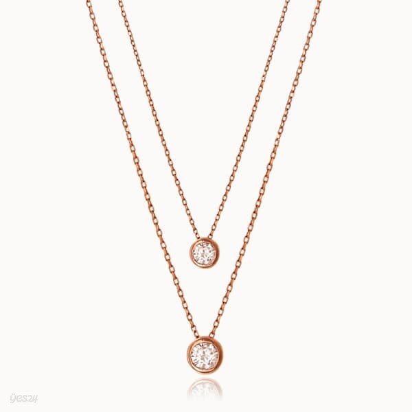 제이로렌 02G0191 14K 데일리 큐빅 골드목걸이-small