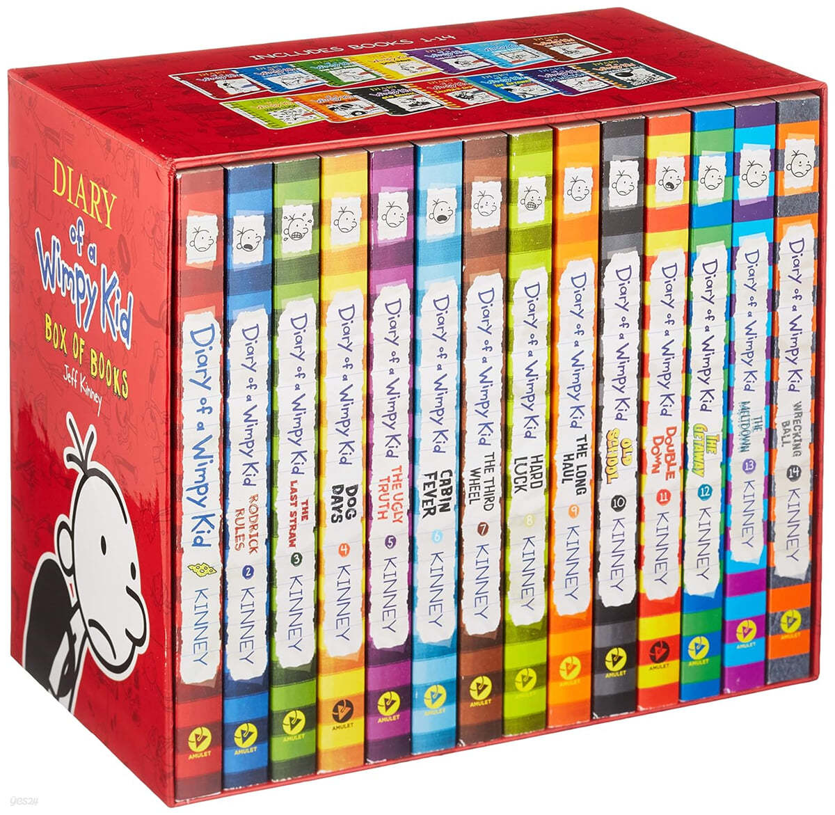 Diary of a Wimpy Kid Box of Books (1-14) (Export Edition)