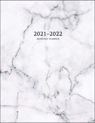 2021-2022 Monthly Planner: Large Two Year Planner with Marble Cover (Volume 5)