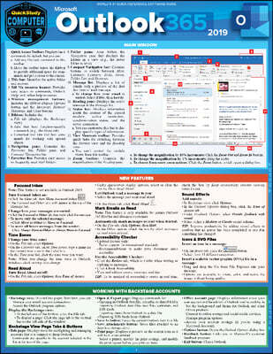 Microsoft Outlook 365 - 2019: A Quickstudy Laminated Software Reference Guide