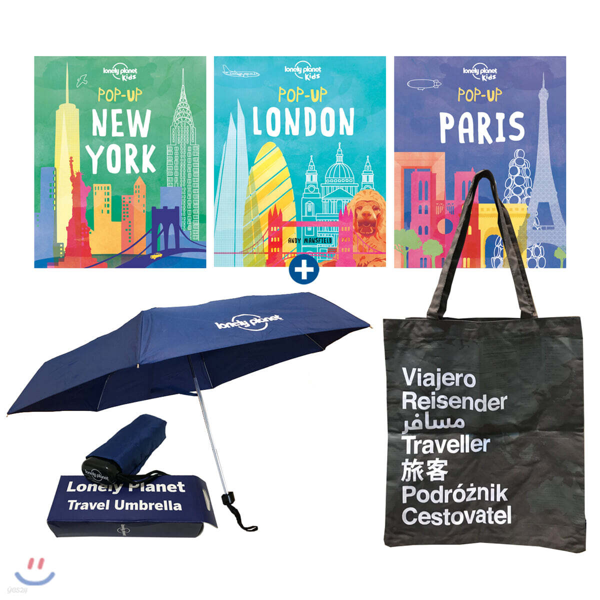 [우산+에코백 증정] 론리 플래닛 키즈 팝업 세계 도시 3종 세트 Lonely Planet Kids: Pop-up Paris, New York, London