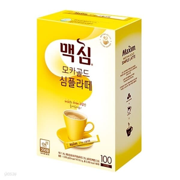 동서)맥심모카골드심플라떼100T박스(8개입)