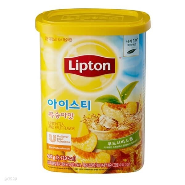 립톤)아이스티 복숭아맛 지관(907g)박스(12개입)