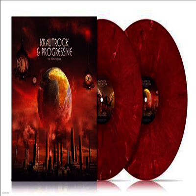 Various Artists — Krautrock & Progressive (Gatefold)Red Marble Vinyl) 앨범 커버