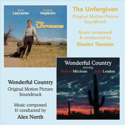 Alex North - The Unforgiven/The Wonderful Country (뼭  /Ǯ ) (Soundtrack)(2 On 1CD)(CD)