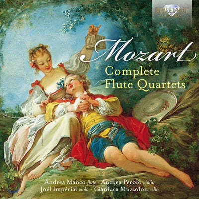 Andrea Manco Ʈ: ÷Ʈ 4,  4 [÷Ʈ  ] (Mozart: Complete Flute Quartets) 