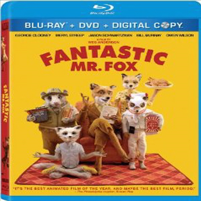 Fantastic Mr. Fox (Ÿƽ Mr. ) (ѱ۹ڸ)(3Blu-ray + DVD Combo) (2009)