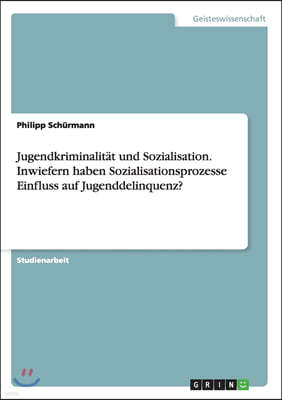 Jugendkriminalit?t und Sozialisation. Inwiefern haben Sozialisationsprozesse Einfluss auf Jugenddelinquenz?