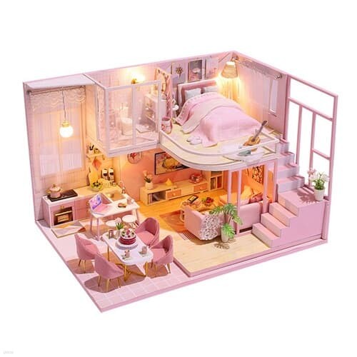 DIY 미니어처 하우스 - 핑크 드림 빅 하우스