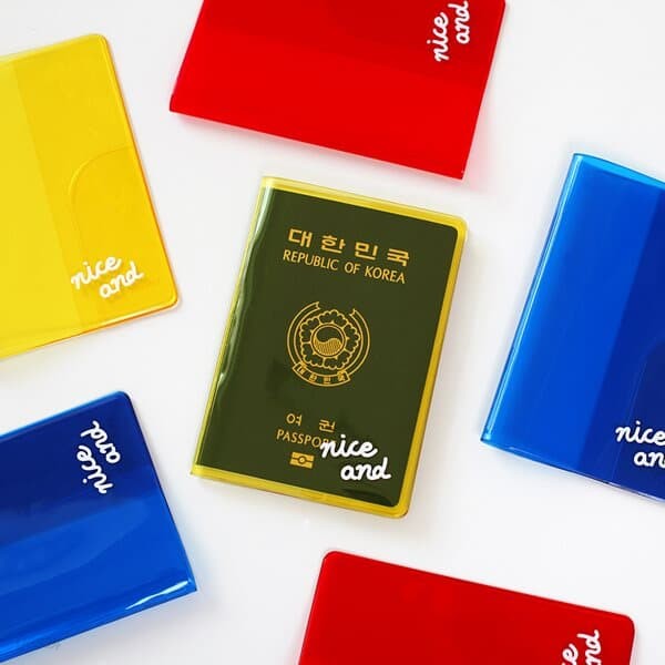 [2NUL] 클리어 컬러 여권 커버