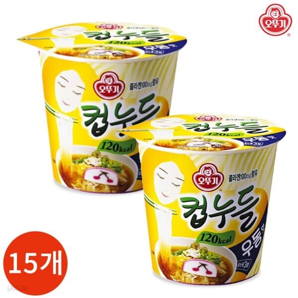 오뚜기 컵누들 우동맛 38.1g x 15개