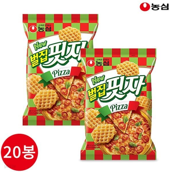 농심 벌집핏자 90g x 20봉