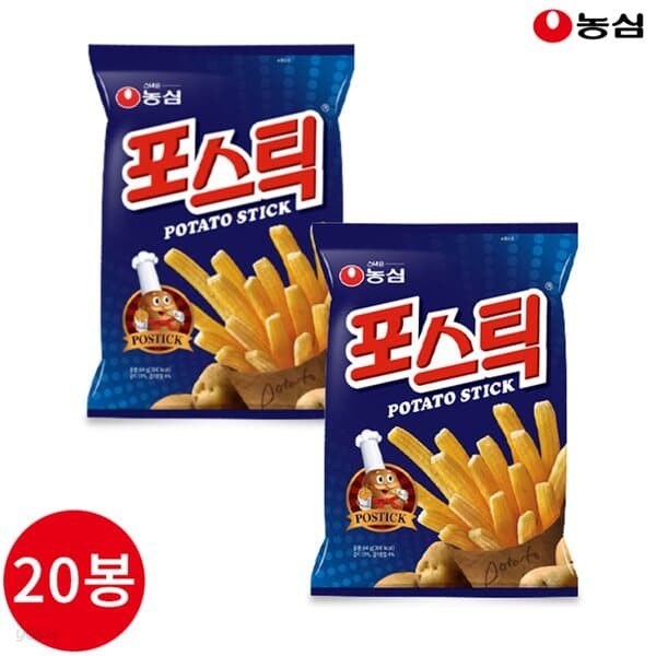 농심 포스틱 84g x 20봉