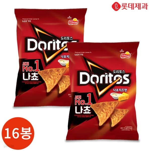 롯데 도리토스 나쵸치즈 84g x 16봉