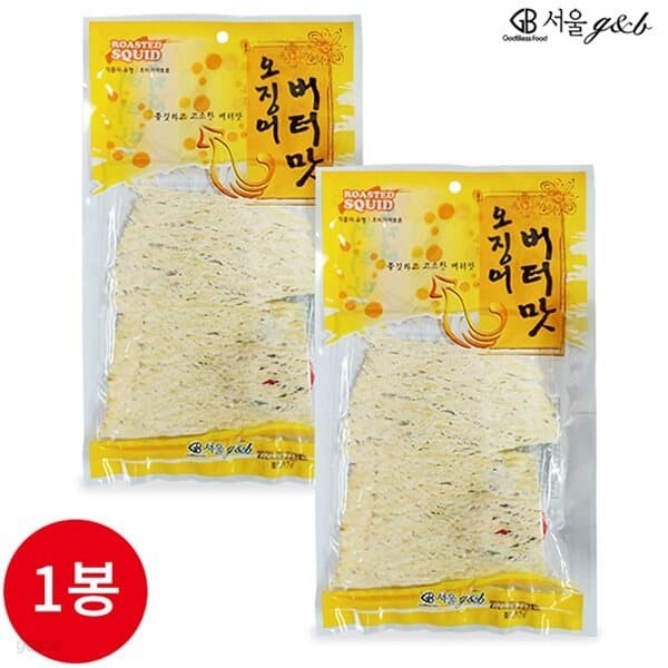 서울지앤비 버터맛 오징어 32g x 1봉