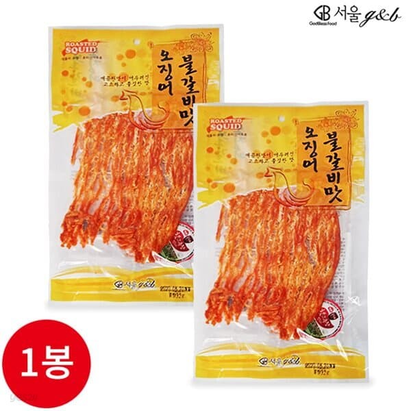 서울지앤비 불갈비맛 오징어 32g x 1봉