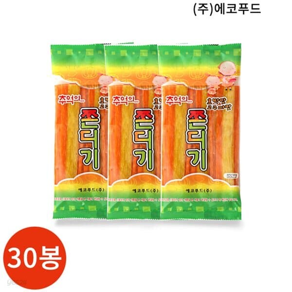 에코푸드 추억의 쫀디기 호박맛 고구마맛 130g x 30봉