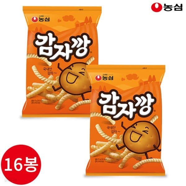 농심 감자깡 75g x 16봉