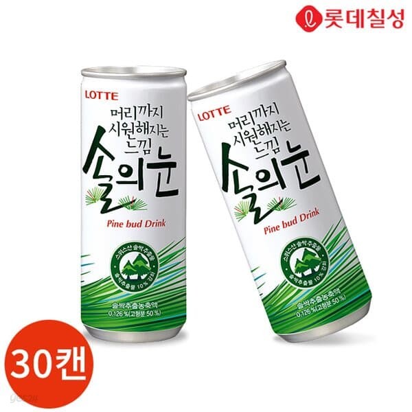 롯데 솔의눈 240ml x 30캔