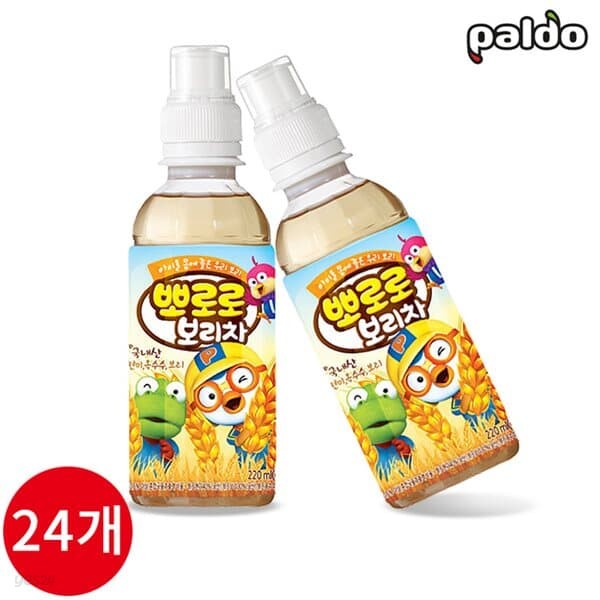 팔도 뽀로로 보리차 220ml x 24PET