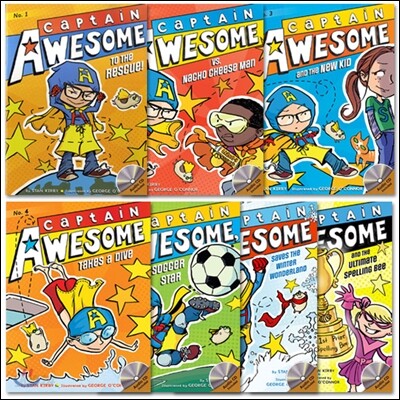 Captain Awesome Book + CD 7종 Set
