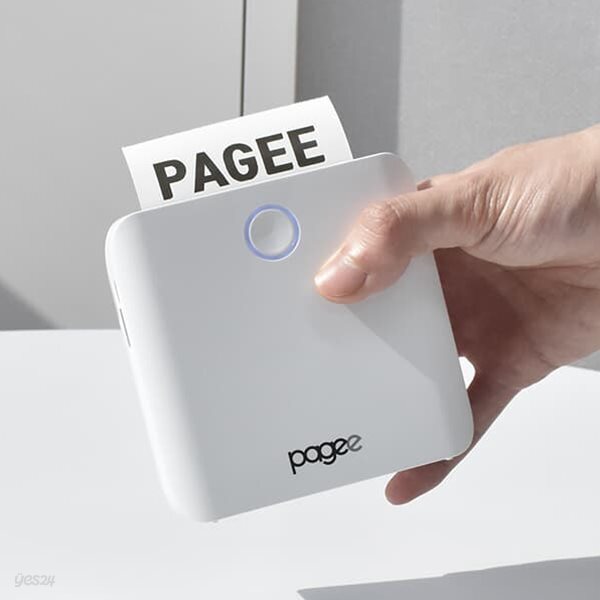 모바일 스티커 프린터 PAGEE(페이지) / 이지스티커+아쿠아스티커6040(핑크) 카트리지 포함