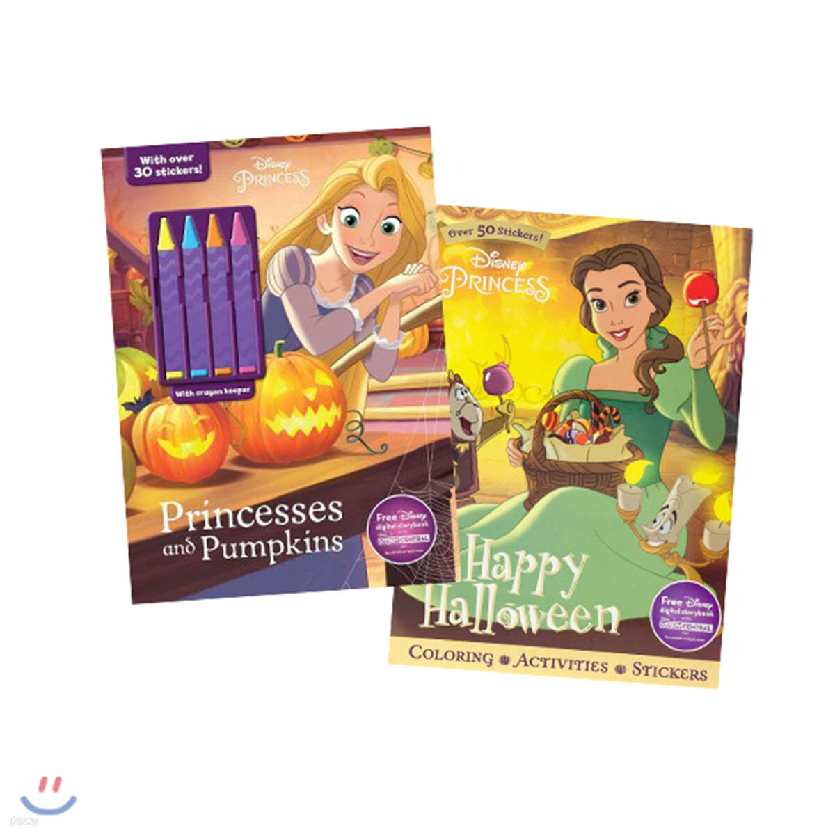 Disney Princess Halloween Fun! 2-Pack Color and Activity Books with 4 Crayons