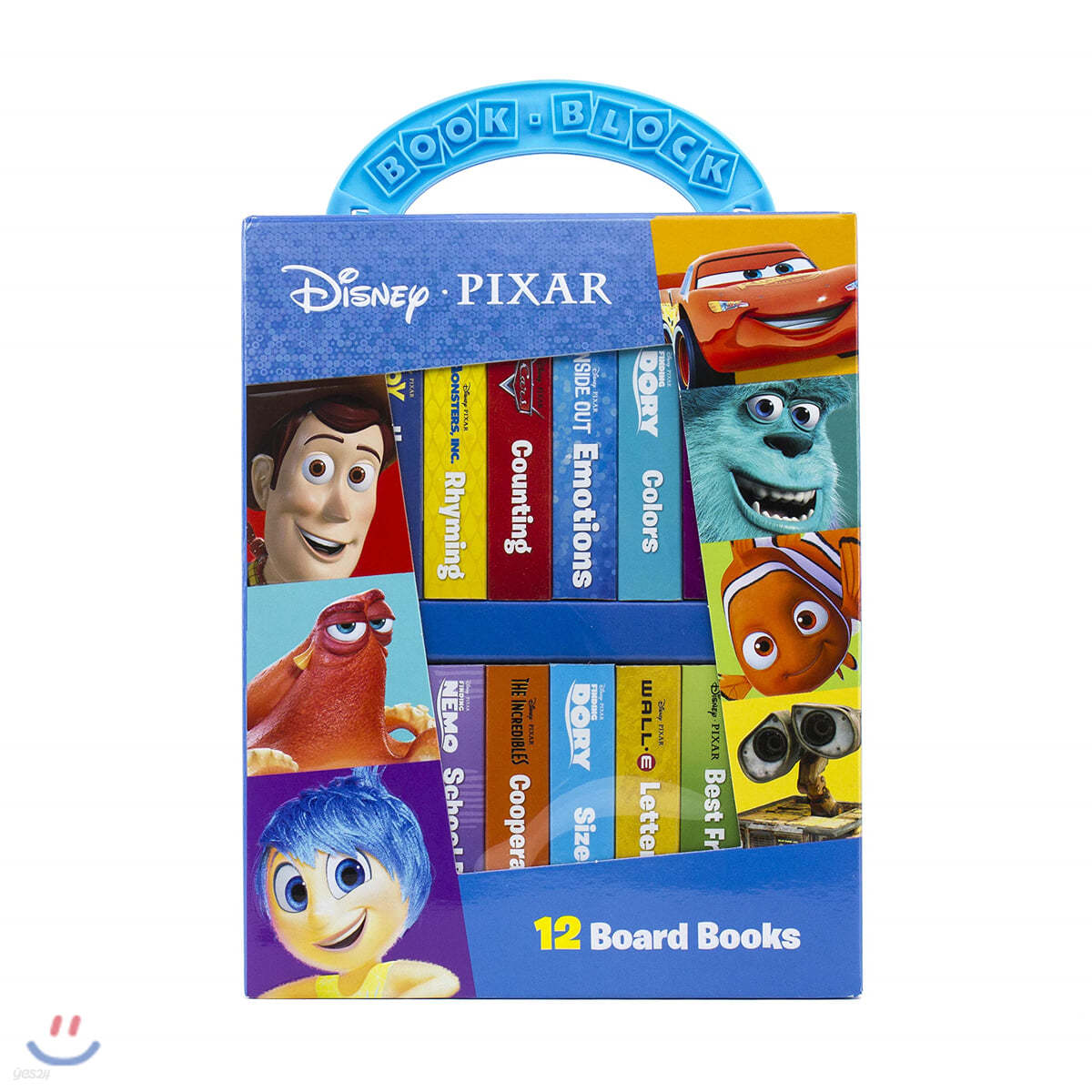 디즈니 픽사 마이 퍼스트 라이브러리 보드북 12종 블록 세트 Disney Pixar My First Library 12 Board Book Block Set