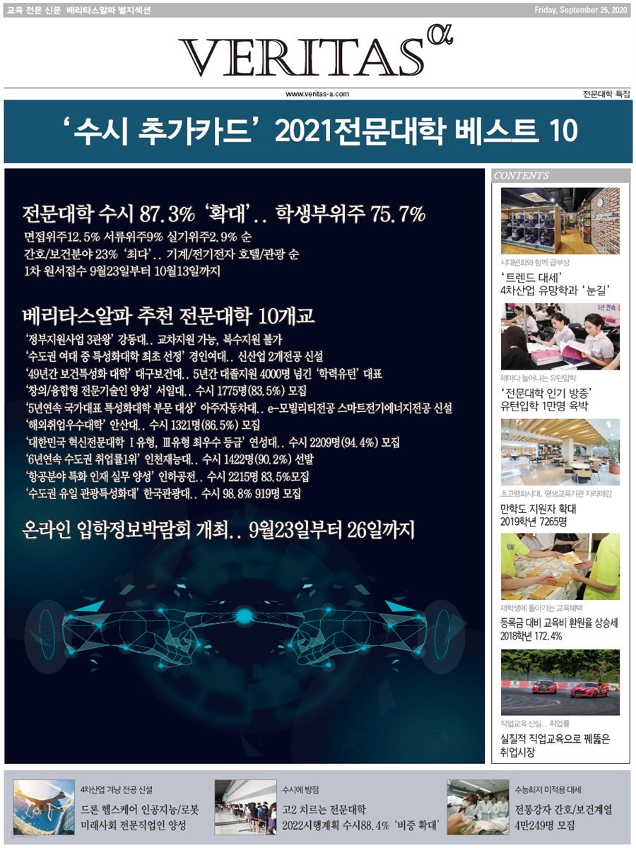 2021 전문대학 베스트10