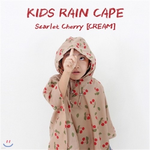 [][̺귱ġ] KIDS RAIN CAPE Scarlet cherry()-Cream