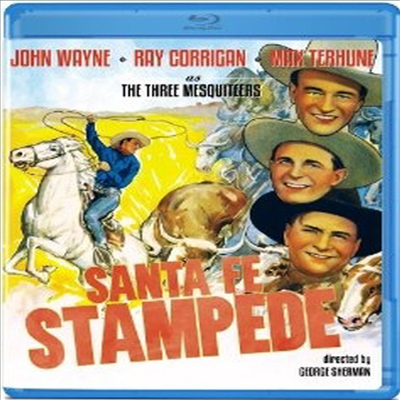 Santa Fe Stampede (Ÿ ǵ) (Black & White) (ѱ۹ڸ)(Blu-ray) (1938)