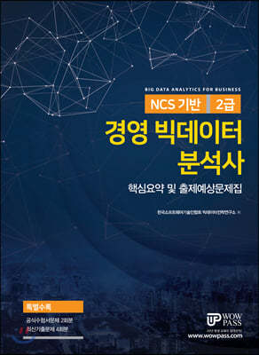 NCS 기반 경영 빅데이터 분석사 2급 핵심요약 및 출제예상문제집