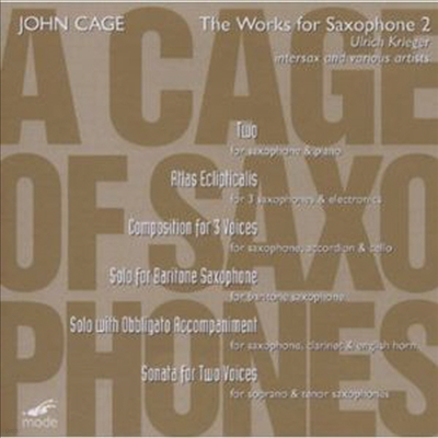 :  ǰ (Cage Of Saxophones)(CD) - Ulrich Krieger