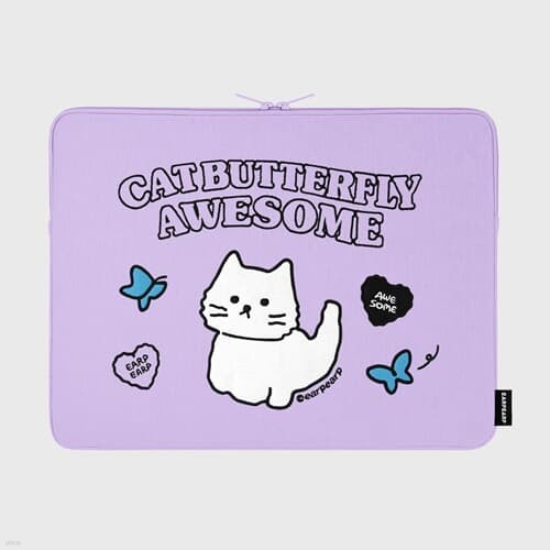 Awesome cat-purple-15inch notebook pouch(15인...