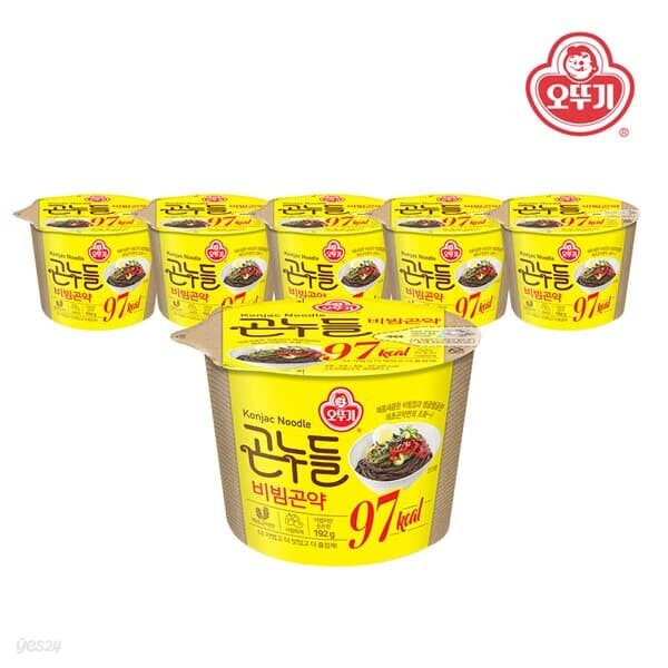 오뚜기 곤누들 비빔곤약 192g x 6입(1박스)