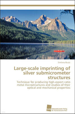 Large-scale imprinting of silver submicrometer structures
