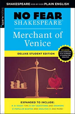 Merchant of Venice: No Fear Shakespeare Deluxe Student Edition: Volume 5