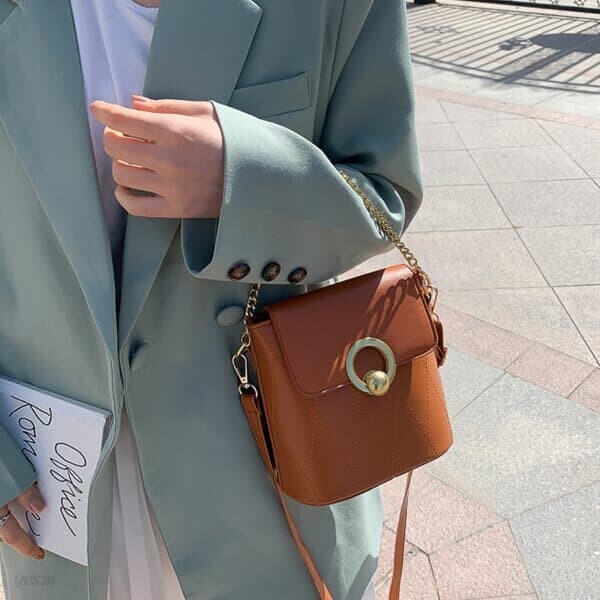 romansera 서클 포인트 체인 스트랩 미니백 2color