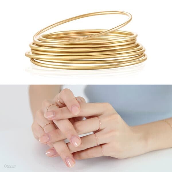 Neegee 14K GOLD 베이직실반지_골드_5호-9호