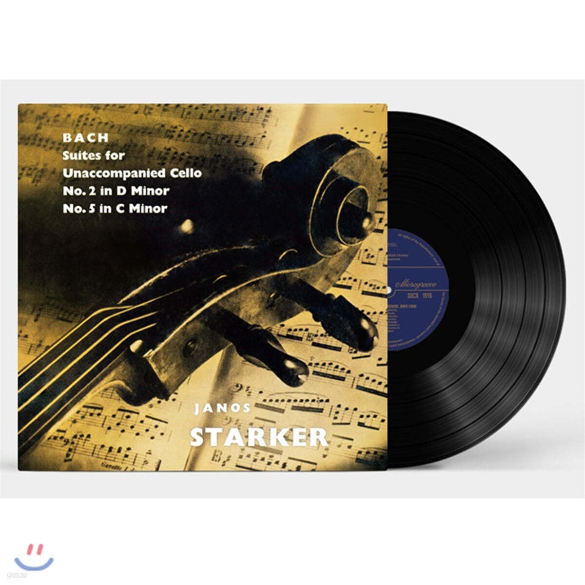 Janos Starker 바흐: 무반주 첼로 모음곡 1집 2번, 5번 - 야노스 슈타커 [LP] 