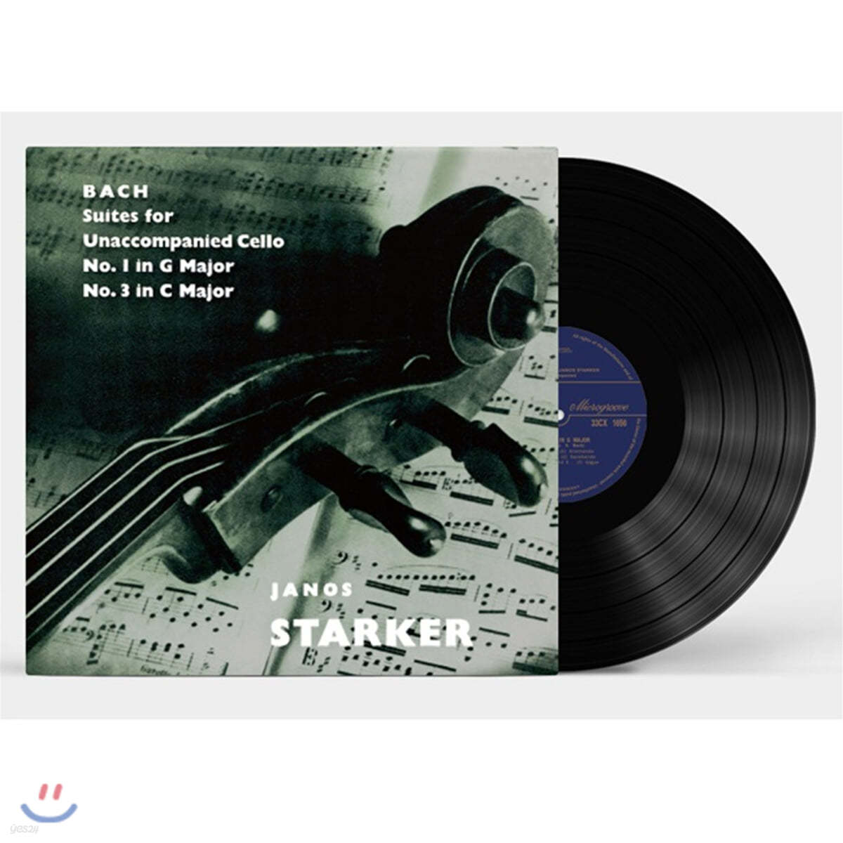 Janos Starker 바흐: 무반주 첼로 모음곡 2집 1번 3번 - 야노스 슈타커 [LP] 